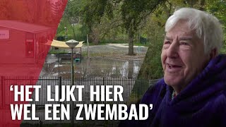 Kapotte waterleiding trekt bekijks in Amsterdam Noord [upl. by Valeda]