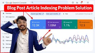 Blog Post Article Indexing Problem Solution  How to fix Blog Article indexing Problems in Hindi [upl. by Ciaphus]