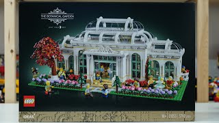 LEGO Ideas 21353 The Botanical Garden  LEGO Speed Build Review [upl. by Htenywg802]