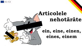 Articolul nehotărât  Unbestimmter Artikel  ein eine einen eines einem  Germana pt români [upl. by Atalante]