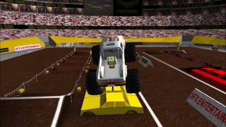 Old School Monster Truck Freestyle with ROR Monsterslive Rigs of RodsSim Monsters [upl. by Ahon]