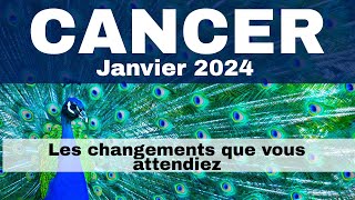 ♋ CANCER ♠️♥️Janvier 2024  quot Les changements que vous attendiez pour ce mois  quot [upl. by Onra]