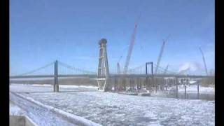 Christopher S Bond Bridge Construction TimeLapse Movie [upl. by Fabiola]