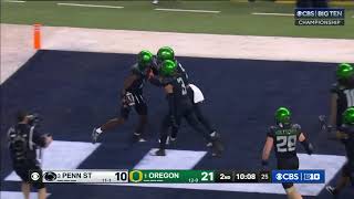 Oregon Gets The INTERCEPTION vs Penn State  Oregon Football  12072024 [upl. by Adoc]