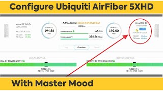 How To Configure Ubiquiti AirFiber 5XHD With Master Mood Step By Step [upl. by Sanders411]