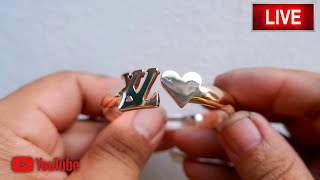 Watch how to make LV 18k gold bracelets popular [upl. by Atelokin]