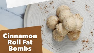 Keto Cinnamon Roll Fat Bombs Recipe [upl. by Eadie932]