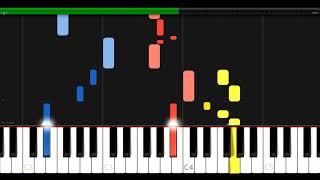 Wachet auf ruft uns die Stimme  SchüblerChoräle Nr 1  BWV 645  JS Bach  Synthesia HD 60 fps [upl. by Ahpla]