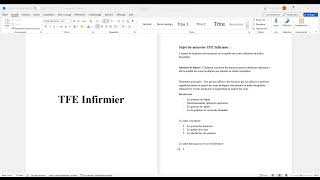 TFE Infirmier  Comment élaborer votre plan problématique les hypothèses [upl. by Aneret845]