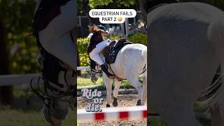 Horse riding fails P2🐴😜Part 3 gilaryeq trending equestrian fails failsvideo fyp pony fyy [upl. by Eneryc]