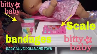 AMERICAN GIRL Bitty Baby Doctor Kit Bittys Check Up Set Unboxing From BITTY BABY CHANNEL [upl. by Doane]