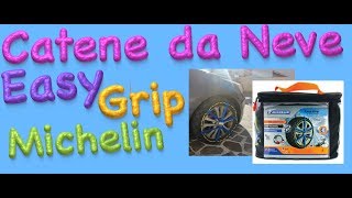 Montaggio Catene Easy Grip Evolution della Michelin [upl. by Nodnnarb697]