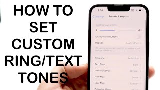 How To Set Custom Notification Sound On iPhone 2024 [upl. by Edric582]