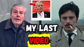 Alain Delon DEAD Last video clip before Death will make you emotional [upl. by Vyky]