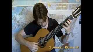 Leo Brouwer Etude 12 [upl. by Hars509]