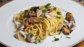 Spaghetti allo Scoglio Surgelati in Bianco 😍 Cremosi e Saporiti Ricetta Veloce [upl. by Einohpets]