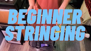 How To String A Tennis Racquet For Beginners [upl. by Ennairac988]