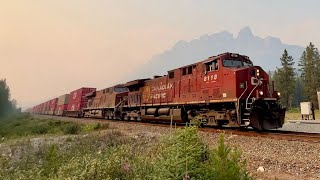 CP 8118 East  CPKC 112 Intermodal  CP Laggan Sub  Castle Mountain Alberta [upl. by Myna598]