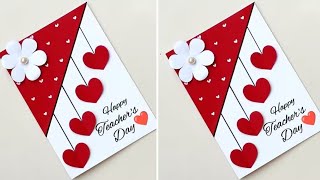 Last Minute Teachers Day Card Easy Greeting card for Teachers Day Handmade Card Making [upl. by Aibos]