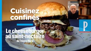 La recette du burger SaintNectaire et sauce béarnaise de Thierry Marx [upl. by Tanhya]