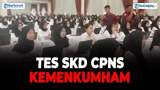 Tes CPNS Kemenkumham di Lampung Ribuan Peserta Padati Gedung Bagas Raya  Tribun Lampung [upl. by Laitselec]