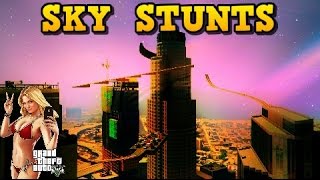 GTA 5 Online SKY HIGH HARVEY  RW38 insane custom race GTA V stunts [upl. by Deeyn529]