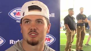 Oklahomas Jackson Arnold at Manning Passing Academy  June 28 2024 [upl. by Novonod]