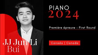 CMIM Piano 2024  1ère épreuve  First Round  JJ Jun Li Bui [upl. by Ahsemik76]