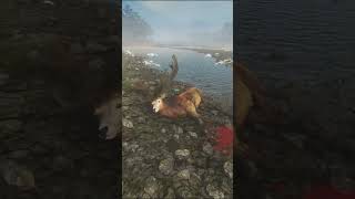 Dropping HUGE Double Red Deer 🦌🔫  theHunter Call of the Wild shorts [upl. by Marlo]