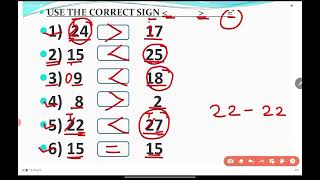 Maths Olympiad  Concept of Greater than Less than and Equal to for KG Kindergarten Class [upl. by Baylor248]