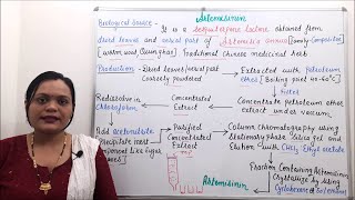 Artemisinin Part 01 Industrial Production Isolation Method Estimation amp Utilization Part 09 [upl. by Wahl]