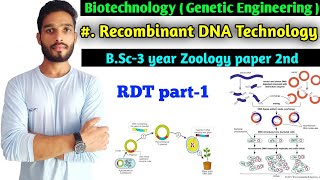 Recombinant DNA Technology  Denaturation and renaturation of DNA  Gene cloning  BSc 3 year [upl. by Gnohc]