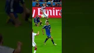 Mario Götzes goal against Argentina In the 2014 World Cup Final in Brazil [upl. by Asenev538]