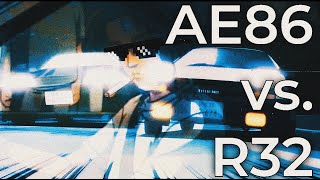 AE86 vs R32  Badass initial D AMV  Mos Def auditorium [upl. by Kleeman]