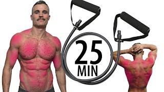 25 MINUTE FULL BODY RESISTANCE BAND WORKOUT [upl. by Twyla822]