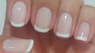 Como Fazer Francesinha Manual Bela e Simples Nail Art [upl. by Nelrsa]