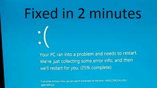 how to solve your pc ran into problem needs to restart we are collecting some error info [upl. by Kayle]