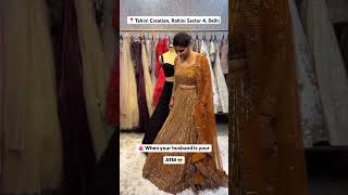 Rent this beautiful lehenga at Tahini Creation✨ lehenga wedding weddingdress fashion [upl. by Devonne]