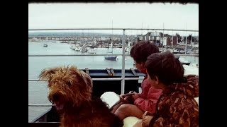 1974 Lymington to Yarmouth on the ferry a run around the castle [upl. by Mollee]