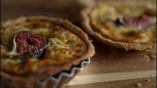 Beautiful Savoury Stilton Cheese and Sweet Fig Tartlets [upl. by Dowski]