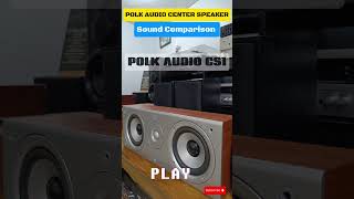 Polk Audio CS1 VS CS10 Center Speaker Soundcheck shorts polkaudiospeakers [upl. by Reggis]