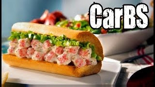 CarBS  Quiznos Lobster amp Seafood Salad Sub [upl. by Adnuhser]