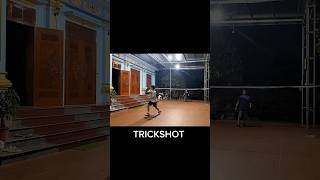 badminton trickshot badmintonlovers badmintonskills [upl. by Akcimehs]