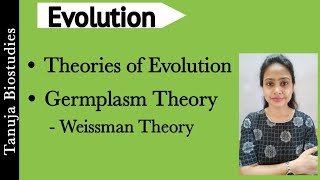 Theories of Evolution  Germplasm Theory  Weismann Theory  Class 12 BiologyNEETAIIMS [upl. by Udella]