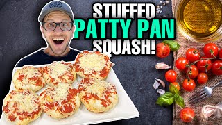 The BEST Recipe For Your Pattypan Squash  Stuffed Garden Squash [upl. by Cyprus]