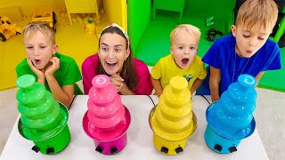 Vlad and Niki Four Colors Playhouse Challenge and more funny stories for kids [upl. by Ttsepmet]