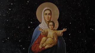 Orthodox Marian hymn Hail O Virgin Mother of God Богородице Дево радуйся Lyric video [upl. by Oiretule]