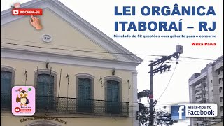 Simulado da Corujinha sobre a Lei Orgânica de ITABORAÍ [upl. by Mills511]