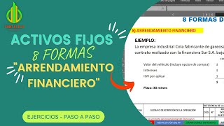 Arrendamiento Financiero  Activos Fijos  Contabilidad Básica [upl. by Nairde]