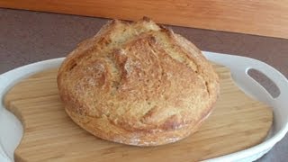 NoKnead Honey Whole Wheat Bread Easy No Mixer No Yeast Proofing [upl. by Ninahs]